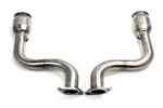 2 1/2" Mid-Pipes with Cats Stainless Steel